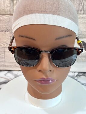 Foster Grant Tortoiseshell Frame Sunglasses with Black Lenses